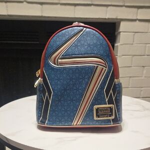 Loungefly Marvel Blue and Red Backpack